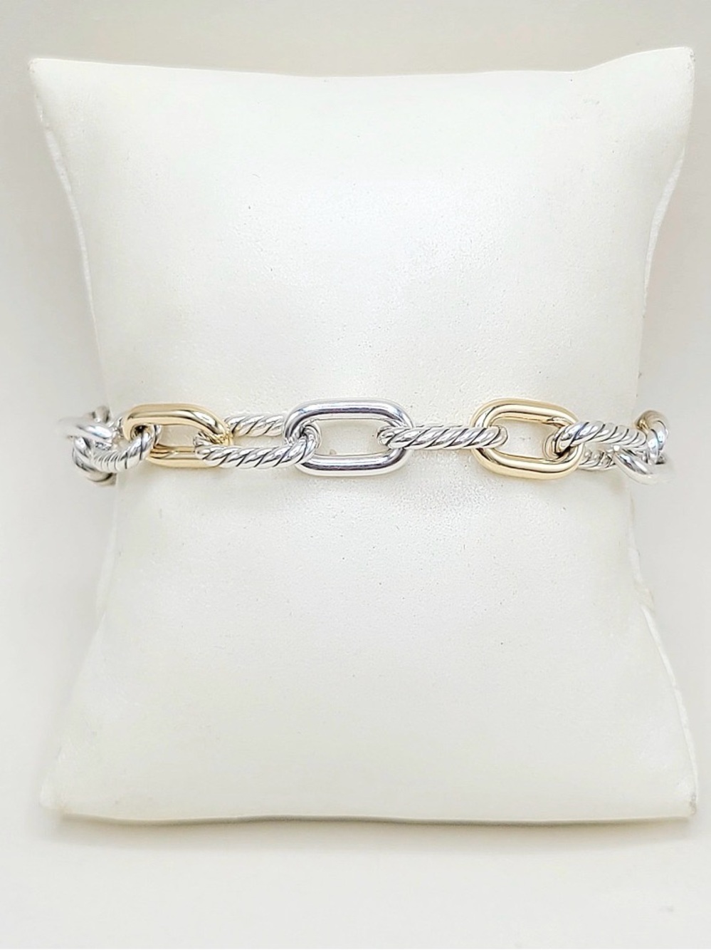 David Yurman Madison Chain Bracelet on Sterling Silver With 18k Gold, 8.5mm